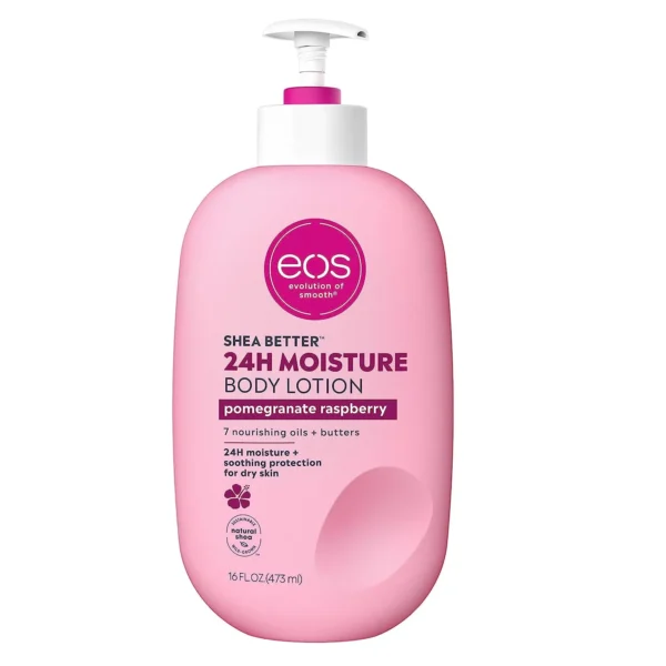 eos Shea Better 24h Moisture Body Lotion Pomegranate Raspberry 16 Fl Oz 473ml